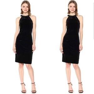 Carmen Marc Valvo Infusion Velvet Dress